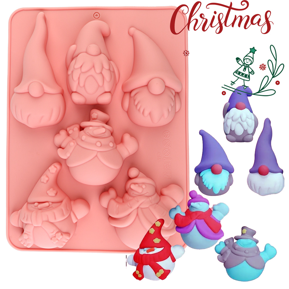 Candle Making Bath - Cetakan Kue Natal Bentuk Gnome 6