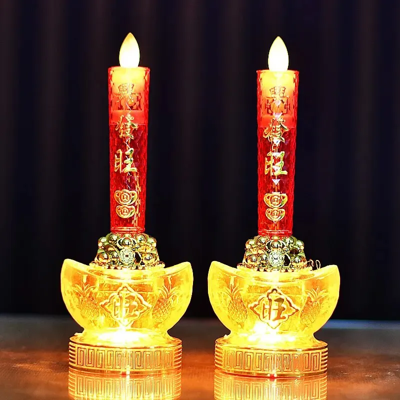 Candle Making Bath - 2 Buah Lampu Lilin Api Simulasi