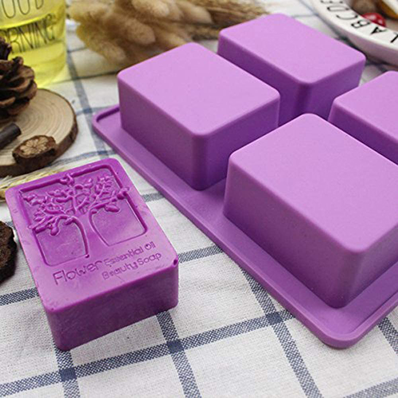 Candle Making Bath - Pohon Kehidupan Persegi Panjang Silikon Cetakan