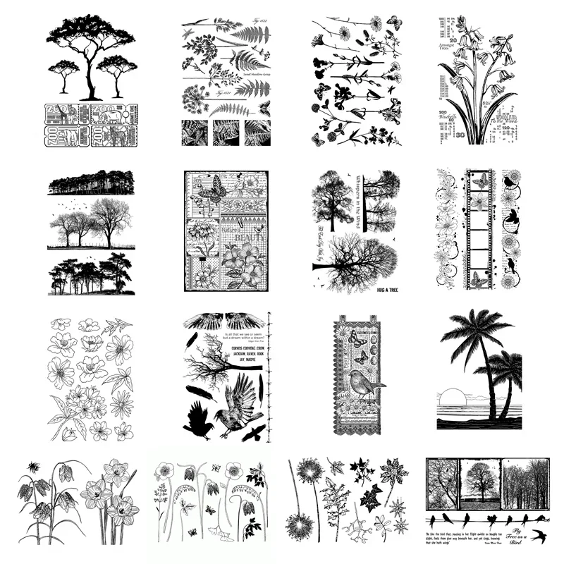 Candle Making Guide - Stempel Transparan Motif Tanaman Terbaru 2025