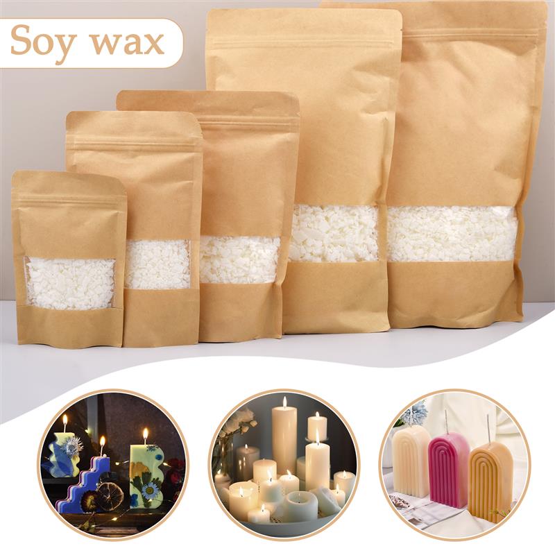 Candle Making Bath - 50-1000g lilin kedelai murni alami serpihan