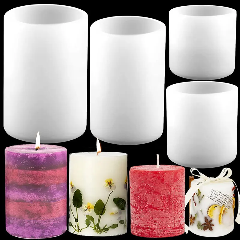 Candle Making Reno - Cetakan Lilin Silikon Silinder Cetakan Resin