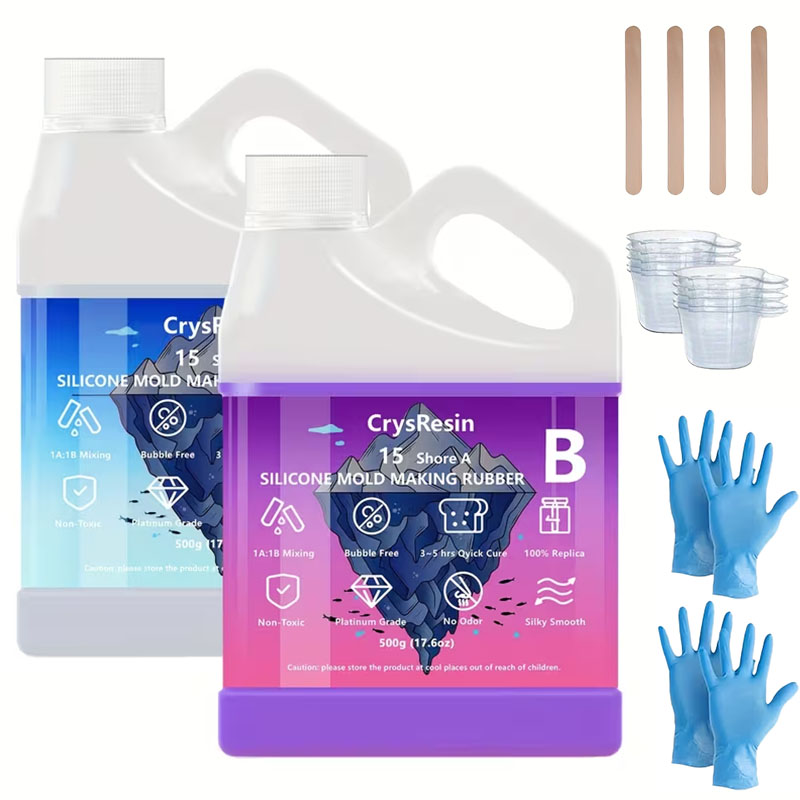 500ml 2 Botol Silikon Cair unt - Candle Mold Silicone ulasan dan harga