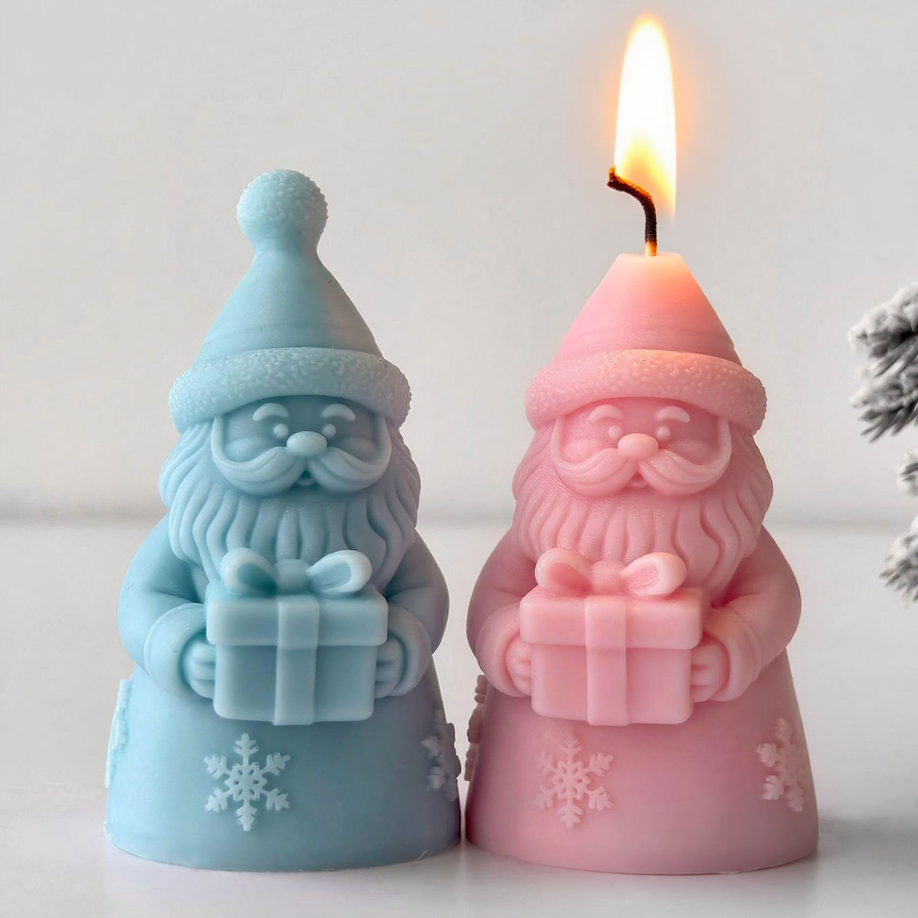 Kotak Hadiah Santa Klaus Cetak - Candle Making Reno ulasan dan harga