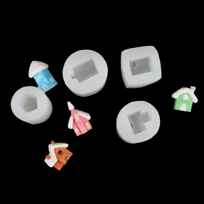 4 Gaya Cetakan Silikon Rumah 3 - Candle Mold Silicone ulasan dan harga
