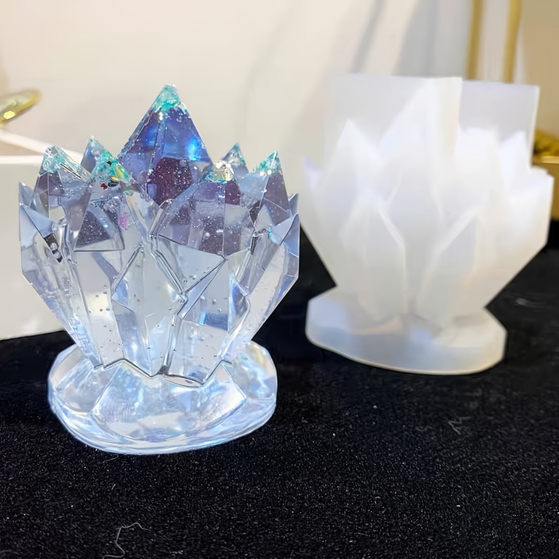 1 buah kumpulan kristal cetaka - Candle Mold Silicone ulasan dan harga