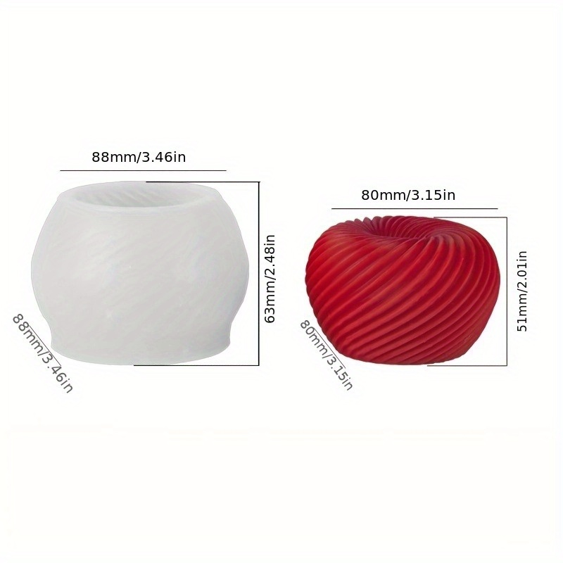 Cetakan silikon berbentuk apel - Candle Mold Silicone ulasan dan harga